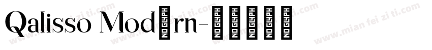 Qalisso Modern字体转换